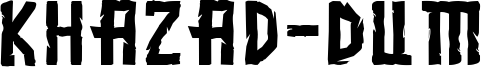 Khazad-Dum Font