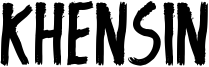 Khensin Font