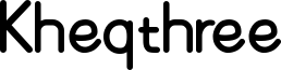 Kheqthree Font