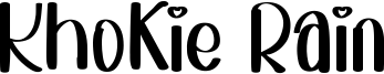Khokie Rain Font