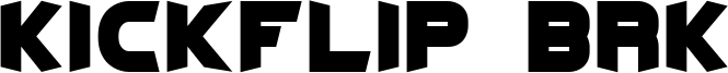 Kickflip BRK Font