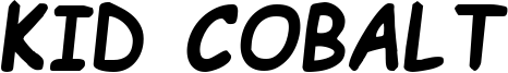 Kid Cobalt Font