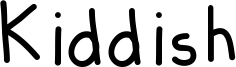 Kiddish Font