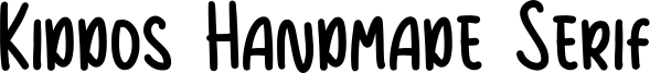 Kiddos Handmade Serif Font