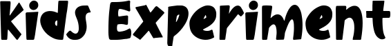Kids Experiment Font