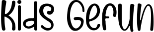Kids Gefun Font