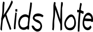 Kids Note Font