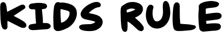 Kids Rule Font