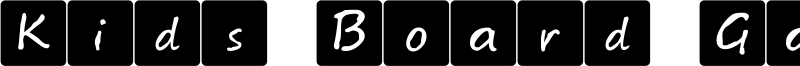 Kids Board Game Font