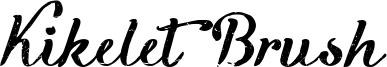 Kikelet Brush Font