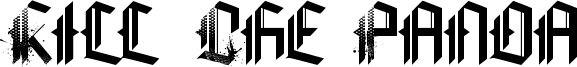 Kill The Panda Font