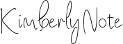 Kimberly Note Font