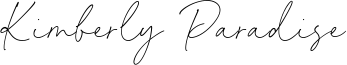 Kimberly Paradise Font