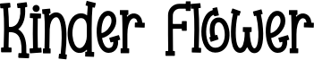 Kinder Flower Font
