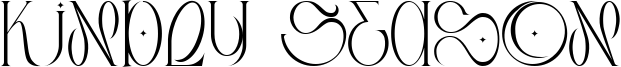 Kindly Season Font