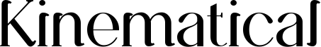 Kinematical Font