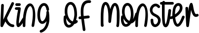 King Of Monster Font