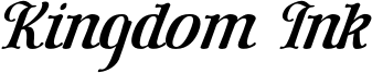 Kingdom Ink Font