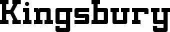 Kingsbury Font