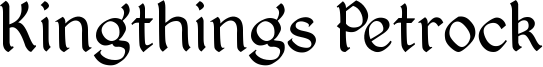 Kingthings Petrock light.ttf