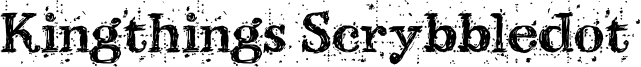 Kingthings Scrybbledot Font