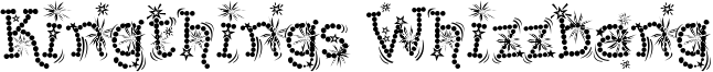 Kingthings Whizzbang Font