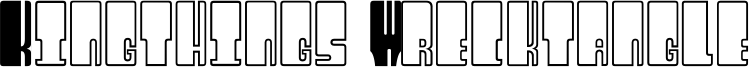 Kingthings Wrecktangle Font