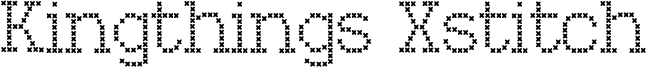 Kingthings Xstitch Font