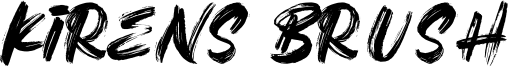 Kirens Brush Font