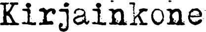 Kirjainkone.otf