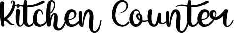 Kitchen Counter Font