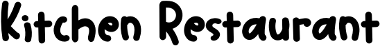 Kitchen Restaurant Font