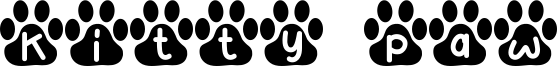 Kitty Paw Font