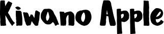 Kiwano Apple Font