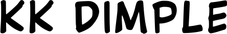 Kk Dimple Font
