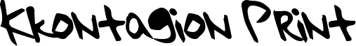 kkontagion print - Bold Italic.ttf