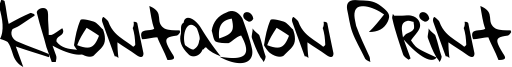 kkontagion print - Italic.ttf