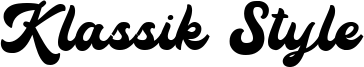Klassik Style Font
