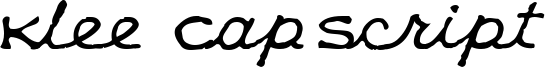 Klee CapScript Font
