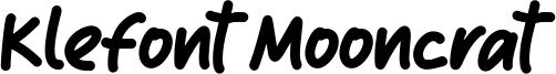 Klefont Mooncrat Font