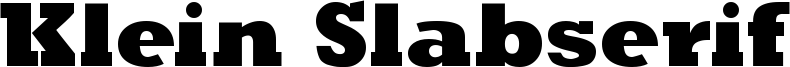 KleinSlabserifBlaxX.ttf