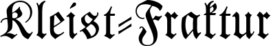 Kleist-Fraktur Font