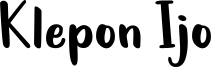 Klepon Ijo Font