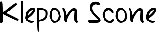 Klepon Scone Font