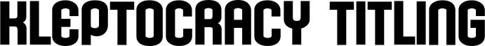 kleptocracy titling bd.ttf
