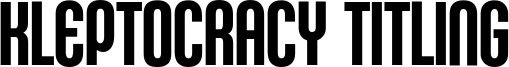 kleptocracy titling cd rg.ttf