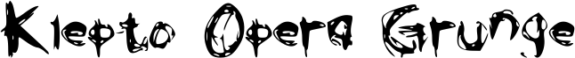 Klepto Opera Grunge Font