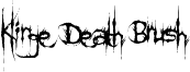 Klinge Death Brush Font