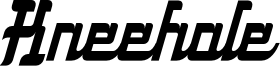 Kneehole Font