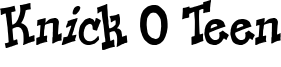 Knick O Teen Font
